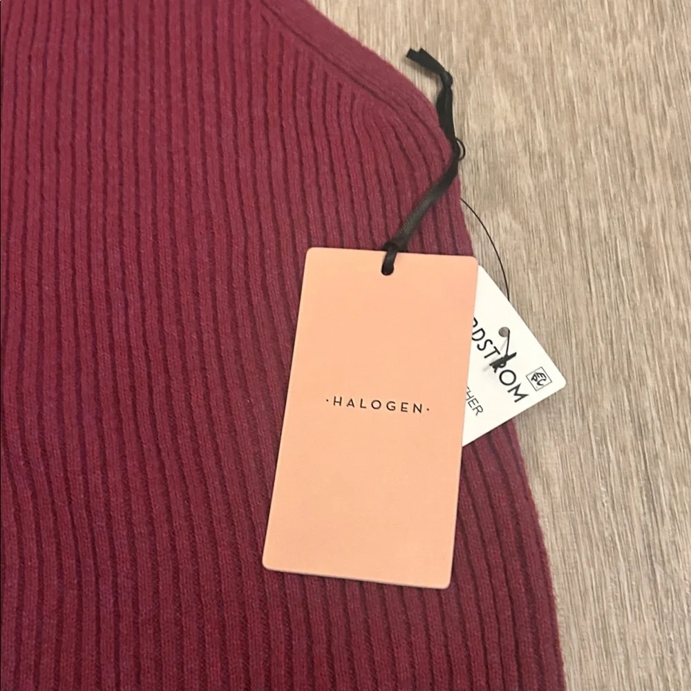 Halogen Burgundy Ribbed Tank Top - Picture 4 of 9